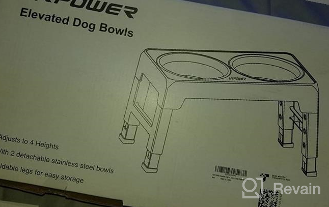 img 1 attached to URPOWER Elevated Dog Bowls 4 Height Adjustable Raised Dog Bowl With 2 Stainless Steel Dog Food Bowls Non-Slip Dog Bowl Stand Adjusts To 3.2”, 8.7”, 10.2”, 11.8” For Small Medium Large Dogs And Pets review by Justin Buck