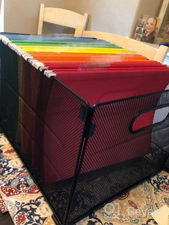 img 1 attached to Stay Organized With Samstar'S Mesh File Folder Box - Perfect For Hanging File Storage! review by Matt Schwartz