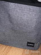 img 1 attached to Large Waterproof Insulated Lunch Tote Bag For Men And Women By VAGREEZ In Grey review by Bryan Sperling