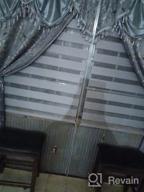 картинка 1 прикреплена к отзыву LUCKUP Серые роллеты с двумя роликами с зеброй - Дневные и ночные жалюзи на окна с легкой установкой, 23,6" х 90 от Lukundo Lim