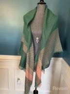 img 1 attached to Women'S Winter/Fall Plaid Blanket Wrap Scarf - Flannel Square Scarf review by Robin Crane