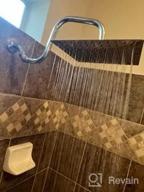 img 1 attached to 12" Rain Shower Head With 13" Extension Arm - Voolan Large Rainfall Shower Heads Made Of Stainless Steel - Waterfall Full Body Coverage - Perfect Replacement For Your Bathroom ShowerHead (Black) review by Kyle Hoes