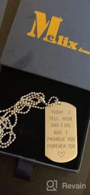 img 7 attached to 👫 Stepson & Stepdaughter Promise Jewelry Set - Dog Tag Necklace for Him, Forever Gift from Stepmother to Stepchild and Stepmother to Stepchild