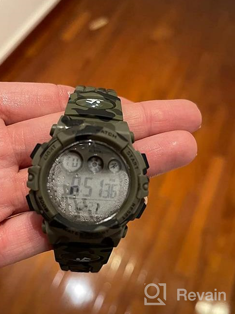 img 1 attached to Stylish and Durable GOLDEN HOUR Kids Digital Sport Watch - Waterproof, Alarm, Stopwatch - Ideal for Outdoor Activities - Ages 5-15+ review by Aaron Guy