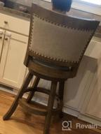 img 1 attached to 29-Inch Boraam Melrose Barstool In Driftwood Wire-Brush And Ivory - 1 Pack review by Terry Paige