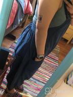 img 1 attached to Flygo Women'S Baggy Cotton Denim Wide Leg Drop Crotch Overalls Jumpsuit Romper Harem Pants review by Mandy Gonzalez