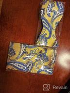 img 1 attached to Formal Paisley Bow Tie And Pocket Square Set For Men - HISDERN Self Tie Bowtie, Ideal For Tuxedo, Weddings And Events review by Kyle Deel
