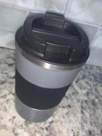 img 1 attached to Set Of 2 Insulated Travel Mugs - 12Oz, Spill-Proof Seal Lid, Reusable Coffee Tumblers, Double-Walled Vacuum Stainless Steel Cups For Hot And Cold Beverages On-The-Go review by Jeremy Watkins