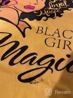 img 1 attached to Women'S Black Girl Magic T-Shirt - Afro American Natural Hair Queen Graphic Tee review by David Angelboy
