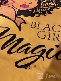 img 4 attached to Women'S Black Girl Magic T-Shirt - Afro American Natural Hair Queen Graphic Tee
