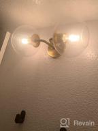 картинка 1 прикреплена к отзыву 4-Light Black Bathroom Vanity Light With Oil Rubbed Bronze Finish And Clear Globe Glass Shade - Modern Farmhouse Style (L 29.5" X W 7" X H 9") от William Kava