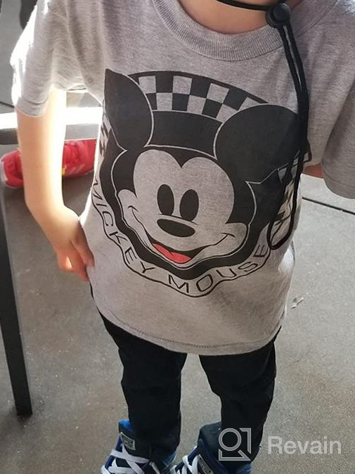 img 1 attached to Heather Crew Tee 👕 with Happy Mickey Boy's Disney Characters review by Imed Artun