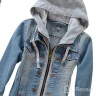 img 1 attached to 🧥 LISUEYNE Boys' Ripped Jacket Outwear: Stylish Cotton Clothing for Coats & Jackets review by Jesse Nell