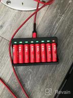 img 1 attached to EBL 8-Pack Rechargeable Lithium AA Batteries With Smart Charger - Long-Lasting 1.5V AA Li-Ion Batteries review by Daniel Woods
