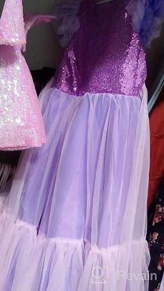 img 1 attached to Adaniwli Girls' Tulle Rainbow 🌈 Pageant Dress for Birthday and Christmas (1-10T) review by Edy Yukface