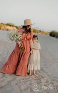 img 1 attached to Fioukiay Toddler Girl Wedding Princess Maxi Dress - Boho Off Shoulder Lace Ruffle Gown for Holidays review by Jennifer King