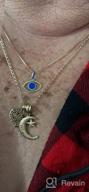 img 1 attached to 👁️ Premium 14k Italian Solid Gold Lucchetta Evil Eye Necklace for Women - XD8716-VE45 review by Carmen Thomas