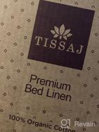 img 1 attached to Tissaj Organic Cotton Toddler Sheets Set In Cloud Gray - GOTS Certified, 300 TC Thread Count - 3 Piece Bedding With Pillow Case, Flat Sheet & Fitted Sheet (8 Inch Deep Pocket) review by Daniel Ortiz