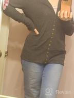 img 1 attached to Women'S Long Sleeve V-Neck Button Down Cardigan Sweater By Traleubie review by Ashley Webb