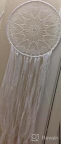 img 5 attached to Add A Boho Touch To Your Bedroom With CHICIEVE'S White Dream Catcher - 10.2" Width X 33.8" Length