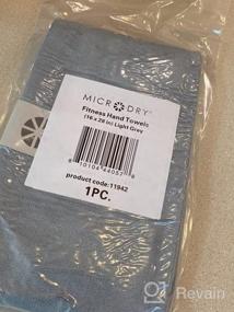 img 8 attached to Microdry Intense Workout Cooling Towels - быстросохнущие спортивные полотенца из микрофибры для шеи и лица, легкое спортивное полотенце для пота, машинная стирка, 16 X 28 дюймов, черный