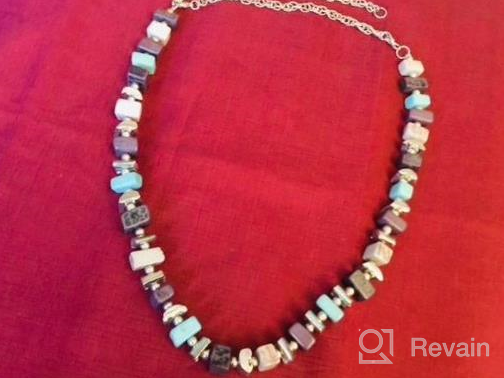 img 1 attached to 📿 RICHERA Handcrafted Irregular Resin Antique Beads Necklace for Women and Girls | Fashion Jewelry review by Kristen Vang