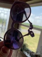 img 1 attached to Polarized Toddler Sunglasses W/ Strap - Retro Cat Eye Flexible Frame For Kids 0-24 Months review by Ryan Hadden