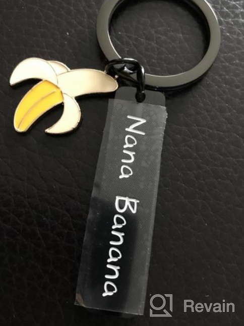 img 1 attached to 🍌 BAUNA Grandma Keychain: Hilarious Nana Banana Key Ring Gift for Grandmothers review by Doug Small