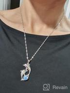 img 1 attached to Mothers Day Gifts for Women: 🐬 925 Sterling Silver Dolphin Necklace with Chain review by Kristen Campbell