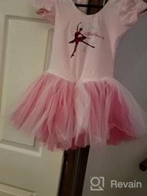 img 5 attached to BAOHULU Leotard For Girls Ballet Dance Short Sleeve Tutu Dress Ballerina Costumes