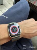 img 1 attached to 🍏 Apple Watch Ultra 49mm Titanium Case Cellular - Titanium/Orange Alpine Loop review by Qui Qui ᠌