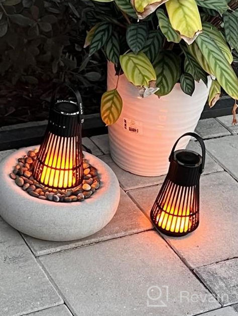 img 1 attached to Set The Mood With LED Flame Tiki Torch Outdoor Bluetooth Speakers - Waterproof, Wireless, And HD Audio - Perfect For Parties And Atmosphere - 2 Pack review by Robby Agrawal