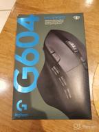 img 1 attached to Black Logitech G604 LIGHTSPEED Wireless Gaming Mouse - Up to 240 Hour Battery Life, Dual Wireless Modes, 15 Programmable Controls, Hyper-Fast Scroll Wheel review by Ada Dymowska ᠌