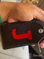 img 1 attached to Leather Luggage Tag Set - Casmonal Initial Travel Bag Tags Fully Bendable (1 Pcs) review by Sandhya Ramirez
