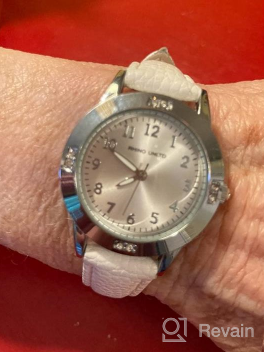 img 1 attached to Stylish Girls Watches: Perfect Gift for Ages 11-15, Japanese Movement, Casual Leather Band, Ideal for Students and Fashionable Ladies! review by Heather Laudun