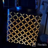 img 1 attached to Stunning Esgarden Solar Lantern - Perfect Outdoor Patio Decorative For Your Garden, Pool, And Lawn - Waterproof And Durable - Ideal Holiday Gift (Silver) review by Rolando Munoz