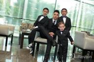 img 1 attached to 👞 Little Tuxedo White Boys' Clothing by Joey Couture review by Matt Schmick