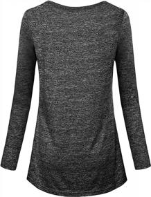 img 3 attached to Women'S Quick Dry Long Sleeve Workout Tops With Line Decor - Kimmery, Sizes S-3XL