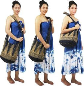 img 2 attached to 👜 Bohemian Women's Handbags & Wallets by Lovely Creationss: Elephant Crossbody Bags via Hobo Bags