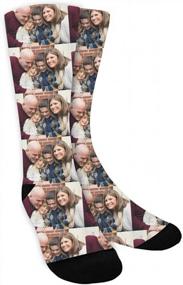 img 4 attached to Custom Face Socks With Text Personalized For Men And Women - Funny, Unique Gift Idea