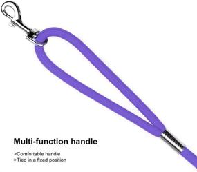 img 1 attached to 🐾 Hi Kiss Check Cord Training Leash - 30ft Purple - Large/Medium/Small Dogs - Obedience, Recall, Agility - Great for Training, Play, Camping, or Backyard