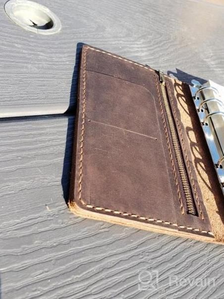 img 1 attached to A6 Refillable Leather Journal: Vintage Handmade Writing Notebook For Men & Women - Brown review by Alexis Guiney