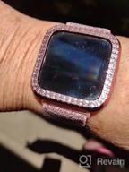 img 1 attached to Surace Compatible For Fitbit Versa 3 Case, Bling Crystal Diamond Frame Protective Case Compatible For Fitbit Versa 3 Smart Watch (3 Packs, Rose Gold/Pink Gold/Clear) review by Michael Moulton