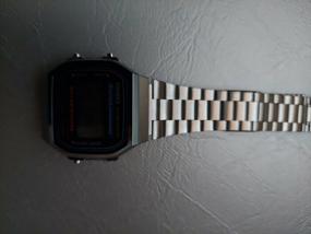 img 4 attached to CASIO A-168WA-1 quartz watch, alarm clock, chronograph, stopwatch, waterproof, display backlight