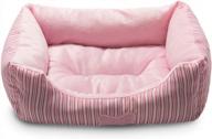 уютная подстилка из ткани tc для маленьких собак и кошек с технологией самонагрева - розовый плюшевый дизайн от hollypet логотип