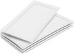 white rectangular serving platters for parties and entertaining - set of 4, 12.6 inch - ideal for serving food, desserts, sushi, vegetables, and cake logo