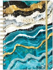 img 4 attached to 2023 Planner - Weekly And Monthly Calendar, January 2023 - December 2023, 8.43" X 6.3", Strong Golden Binding With Elastic Closure And Inner Pocket
