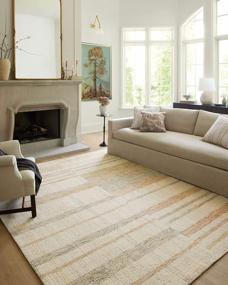 img 4 attached to Stylish Loloi Chris Loves Julia X Chris Collection Area Rug In Natural/Multi For Modern Homes - 7'-9" X 9'-9