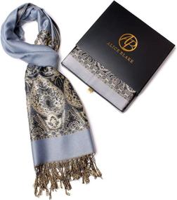 img 3 attached to Alice Blake Premium Metallic Pashmina Women's Accessories : Scarves & Wraps