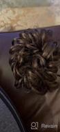 img 1 attached to Women'S Synthetic Hair Scrunchie Extension For Updos - Curly Wavy Messy Bun Chignon In Dark Brown By MORICA review by Mike Martz